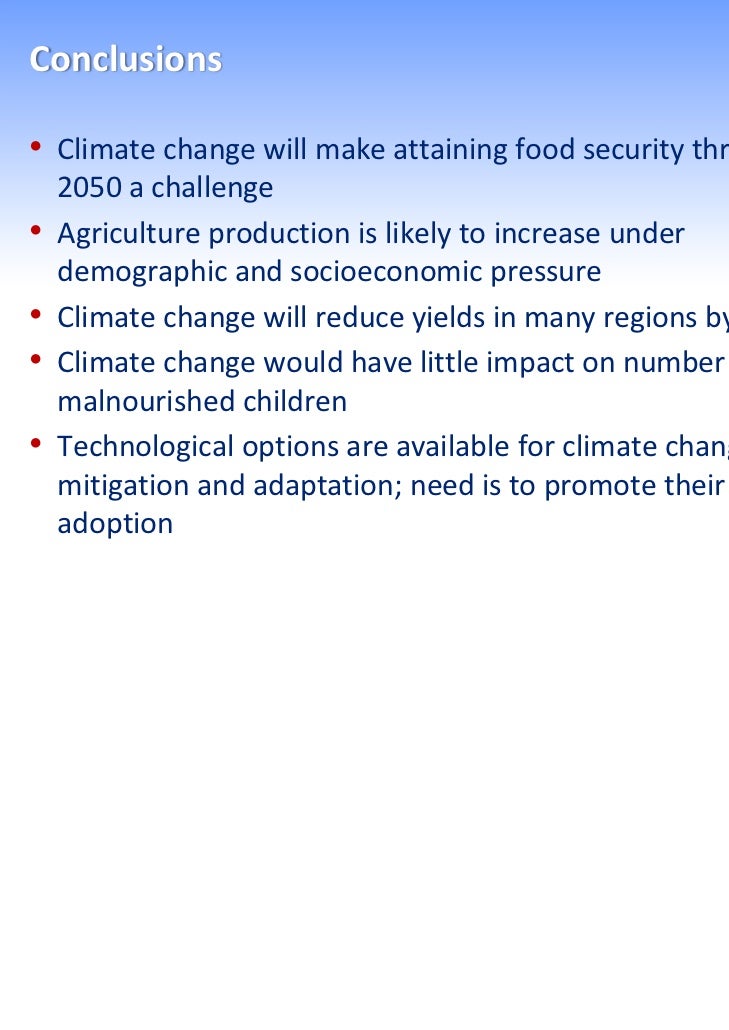 impact of climate change on food security pdf