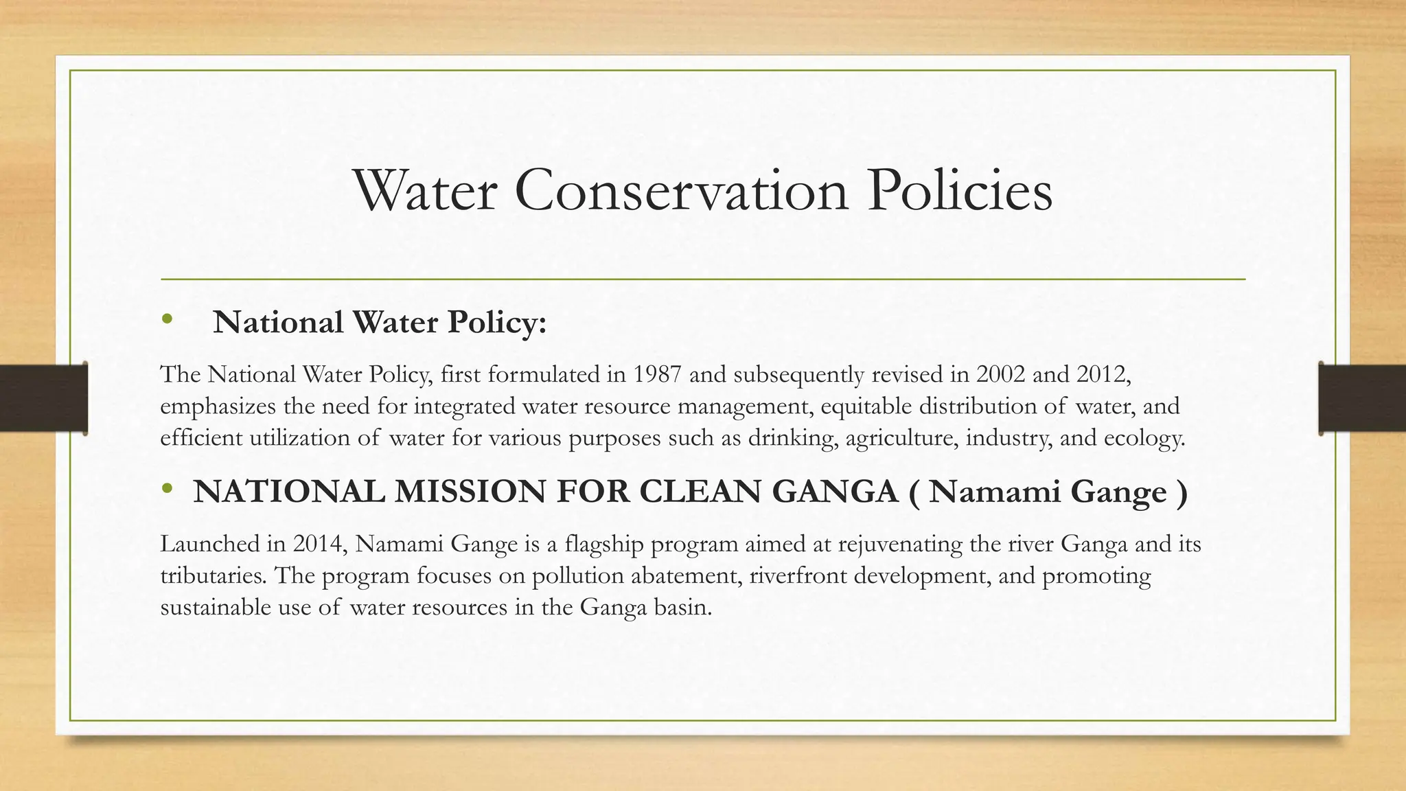 Gallery Detail: Water Conservation And Management Initiatives