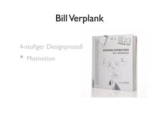 Bill Verplank

4-stuﬁger Designprozeß
• Motivation
 