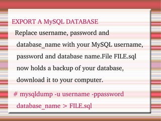 SOME OF THE LINUX EDITORS ed  -  Original UNIX line-based  editor, useful in  scripts  