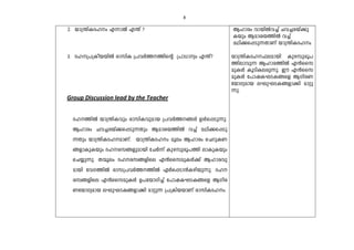 8 
2. bm{´nIZlw F¶mÂ F´v ? 
3. Zl{]{IobbnÂ cmknI {]hÀ¯¯nsâ {]m[myw F´v? 
Group Discussion lead by the Teacher 
Zl¯nÂ bm{´nIhpw cmknIhpamb {]hÀ¯§Ä DÄs¸Sp¶p. 
Blmcw Nh¨cbv¡s¸Sp¶Xpw Bamib¯nÂ h¨v aYn¡s¸Sp 
¶Xpw bm{´nIZlamWv. bm{´nIZlw aqew Blmcw sNdpIW 
§fmIpIbpw Zlck§fpambn tNÀ¶v Ipg¼pcq]¯n emIpIbpw 
sN¿p¶p. X·qew Zlck§fnse F³sskapIÄ¡v Blmchp 
ambn thK¯nÂ cmk{]hÀ¯¯nÂ GÀs¸Sm³Ignbp¶p. Zl 
ck§fnse F³sskapIÄ D]tbmKn¨v t]mjILSI§sf BKnc 
WtbmKyamb eLpLSI§fm¡n amäp¶ {]{InbbmWv cmknIZlw. 
Blmcw hmbnÂh¨v Nh¨cbv¡p 
Ibpw Bamib¯nÂ h¨v 
aYn¡s¸Sp¶XmWv bm{´nIZlw 
bm{´nIZl^eambn Ipg¼pcq] 
¯nemhp¶ Blmc¯nÂ F³ssk 
apIÄ IqSnIecp¶p. Cu F³ssk 
apIÄ t]mjILSI§sf BKncW 
tbmKyamb eLpLSI§fm¡n amäp 
¶p. 
 