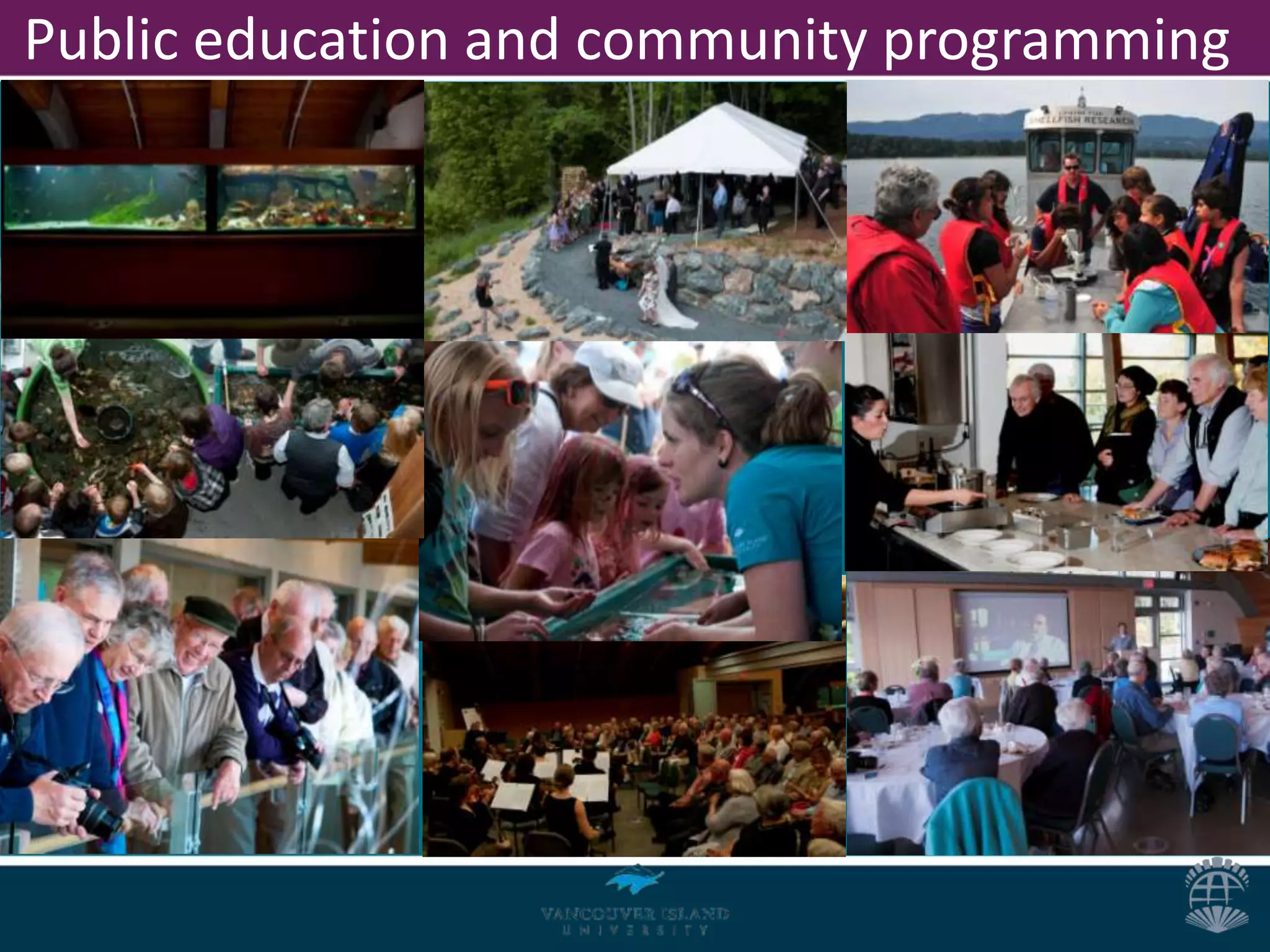 Public education and community programming
 
