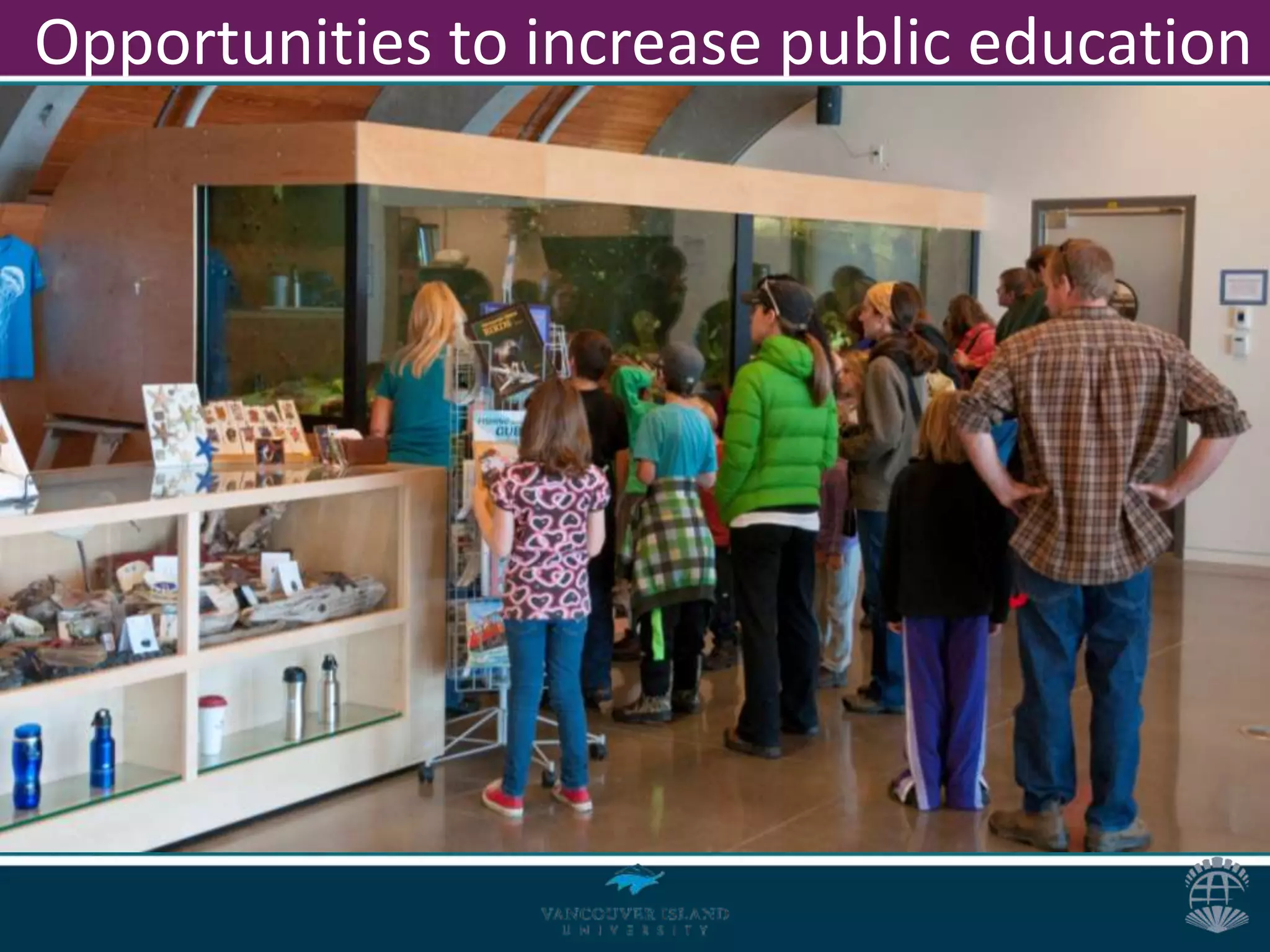 Opportunities to increase public education
 