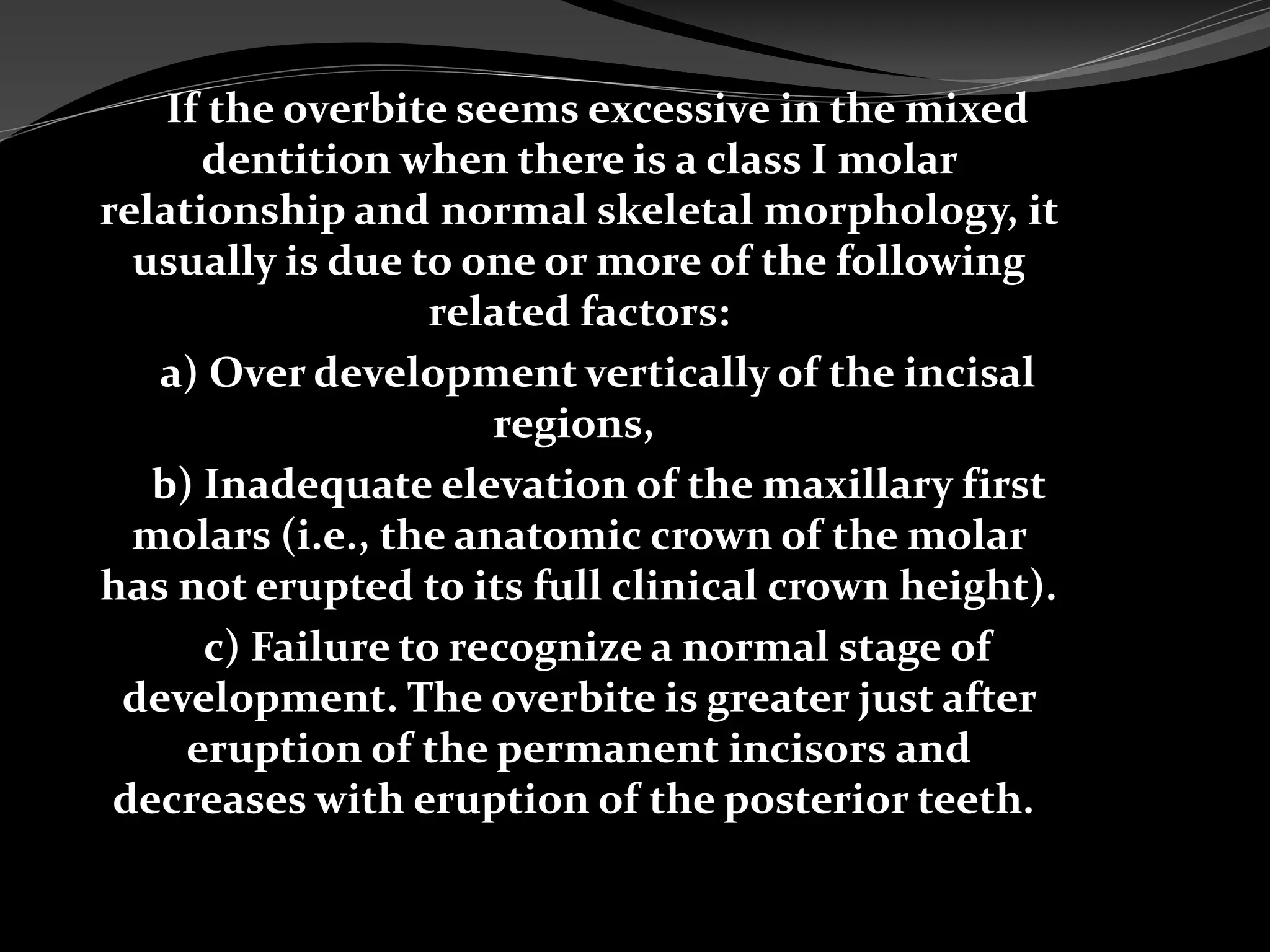 orthodontic deep bite | PPT