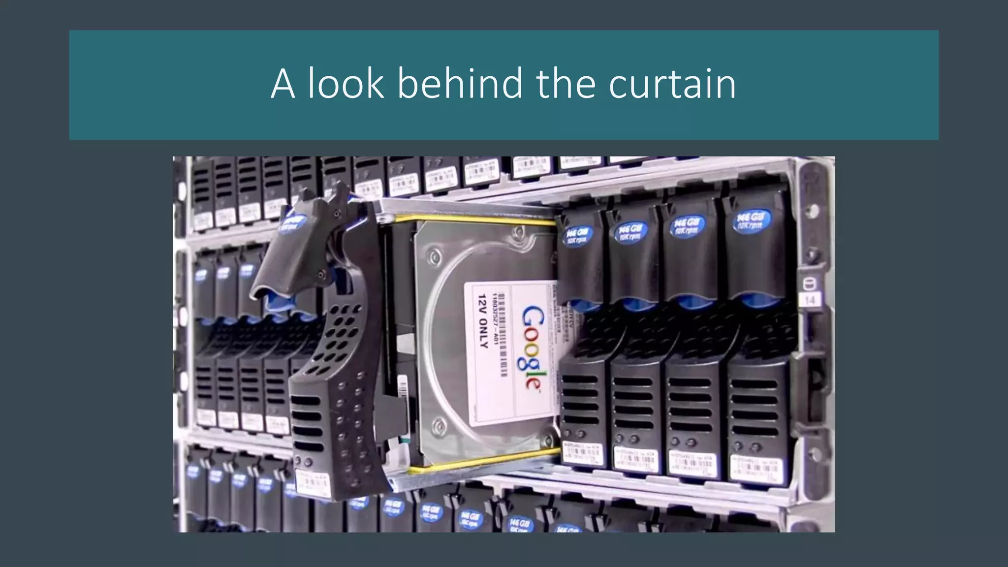 A look behind the curtain
 