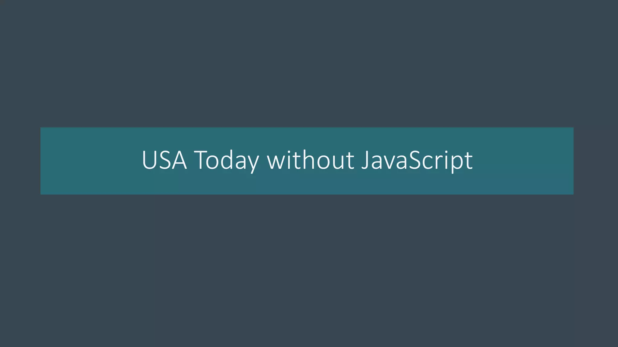 USA Today without JavaScript
 
