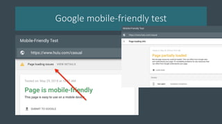 Google mobile-friendly test
 