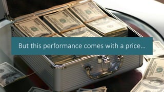 But this performance comes with a price…
 