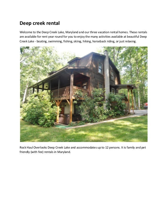 Deep Creek Rental