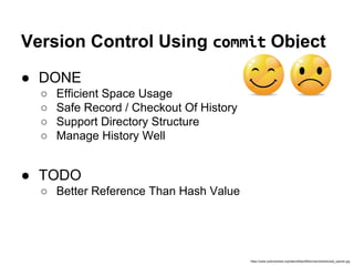 commit Object
$ echo '1st commit' | git commit-tree 661e6
0ca7304ad6f5a40f8a26ba05b10b514ff2d8d8a0
$
 