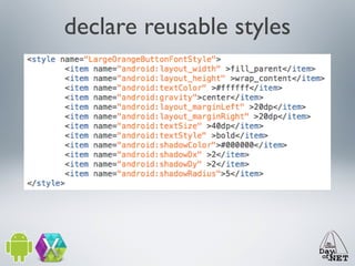 declare reusable styles

 