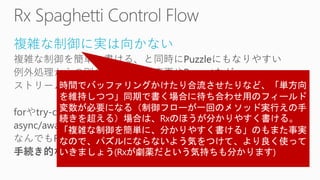 複雑な制御に実は向かない
 