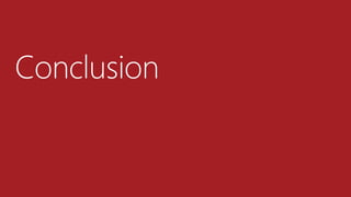 Conclusion
 