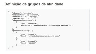 Definição de grupos de afinidade
 