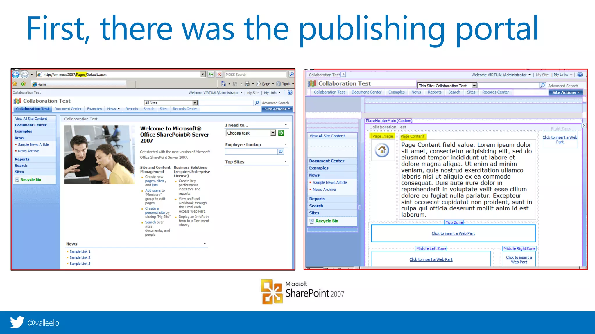 @valleelp
First, there was the publishing portal
 