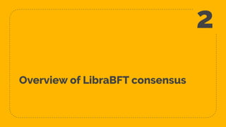 Overview of LibraBFT consensus
2
 