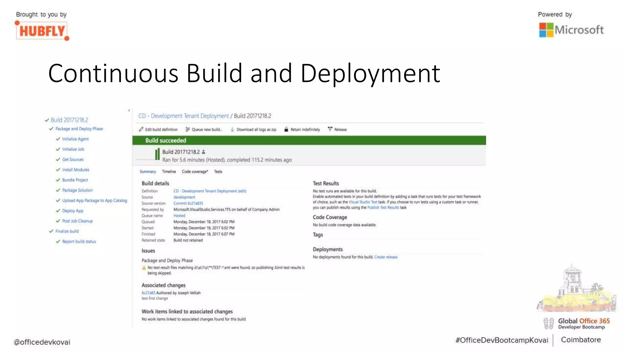 Continuous Build and Deployment
 