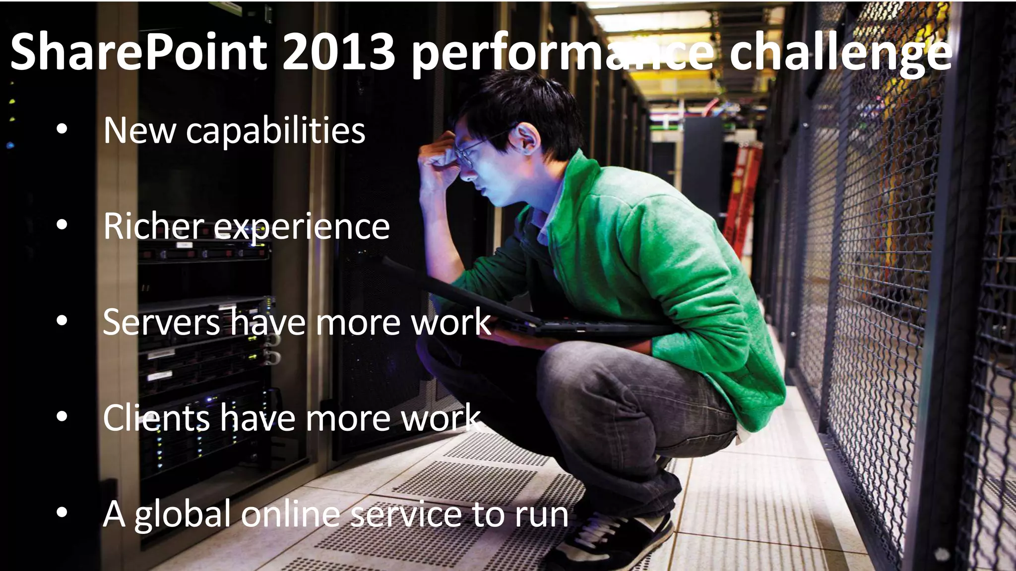 SharePoint 2013 performance challenge 