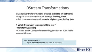 DStream Transformations
 