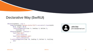 Deep dive into swift UI | PPTX