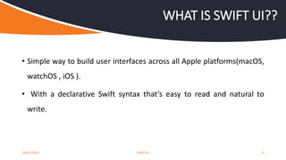 Deep dive into swift UI | PPTX
