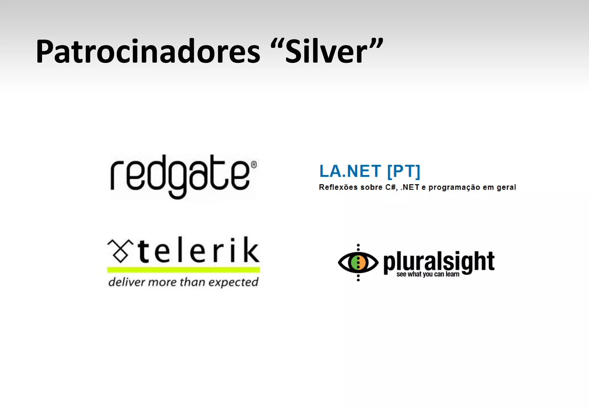 Patrocinadores “Silver”

 
