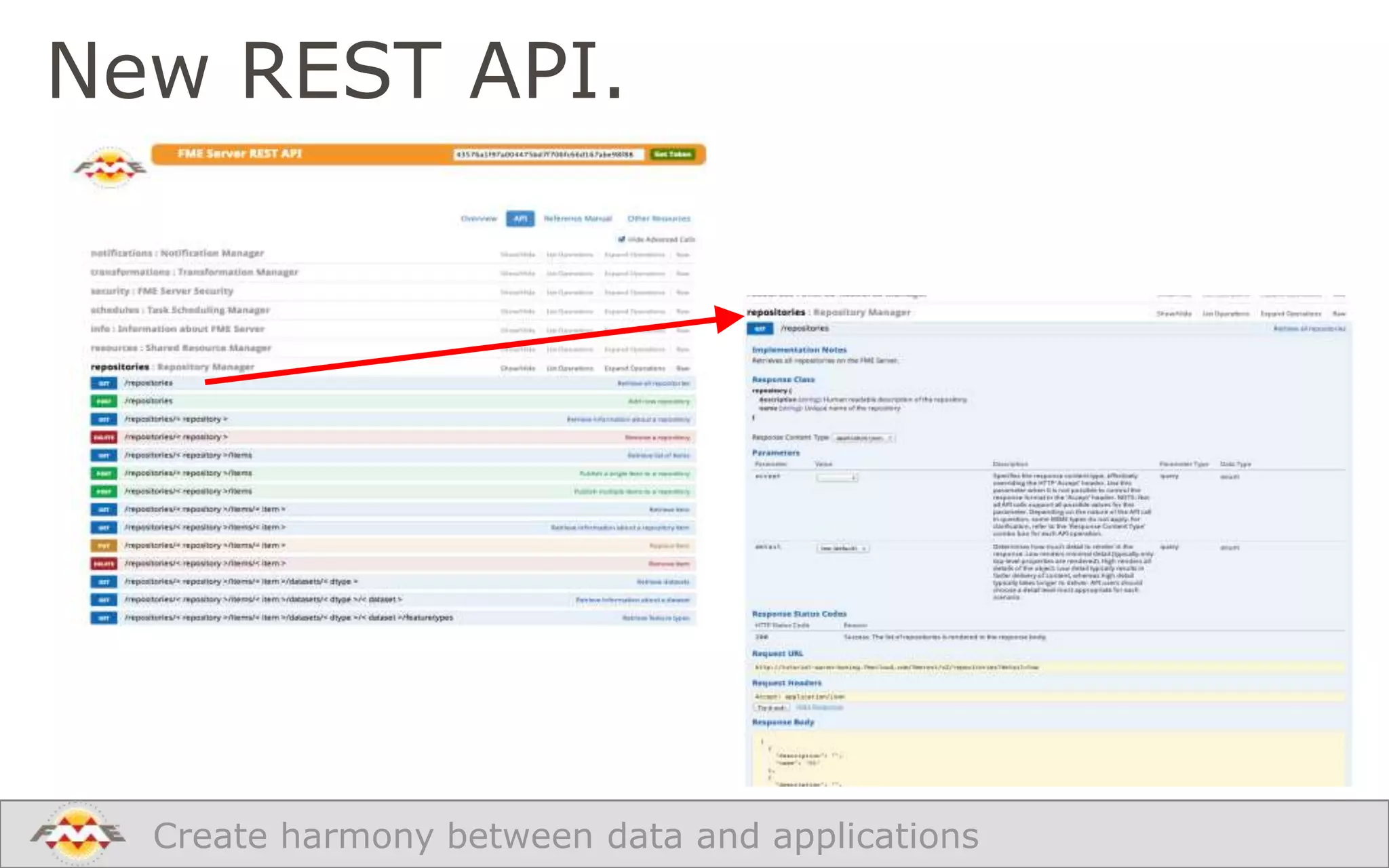 New REST API.

Create harmony between data and applications

 