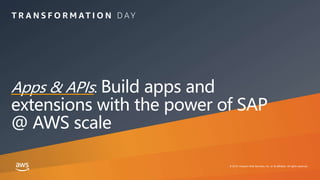 © 2019, Amazon Web Services, Inc. or its affiliates. All rights reserved.
 