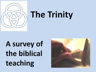 The Trinity


A survey of
the biblical
teaching
 