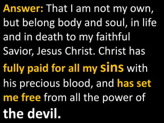 The WORKS of Jesus1. His work of REDEMPTION