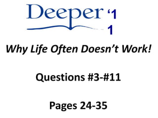 Answer: First, how great my sins and misery are; second, how I am delivered from all my sins and misery; third, how I am to be thankful to God for such deliverance.