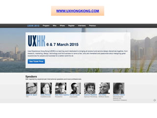 WWW.UXHONGKONG.COM 
 
