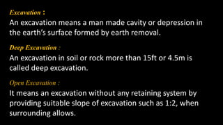 Deep Excavations PPTX Deep Excavations PPTX