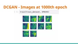DCGAN - Images at 1000th epoch
 