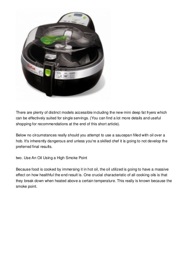 Deep Fat Fryer Guide 5 Strategies For Healthier Fried Meals