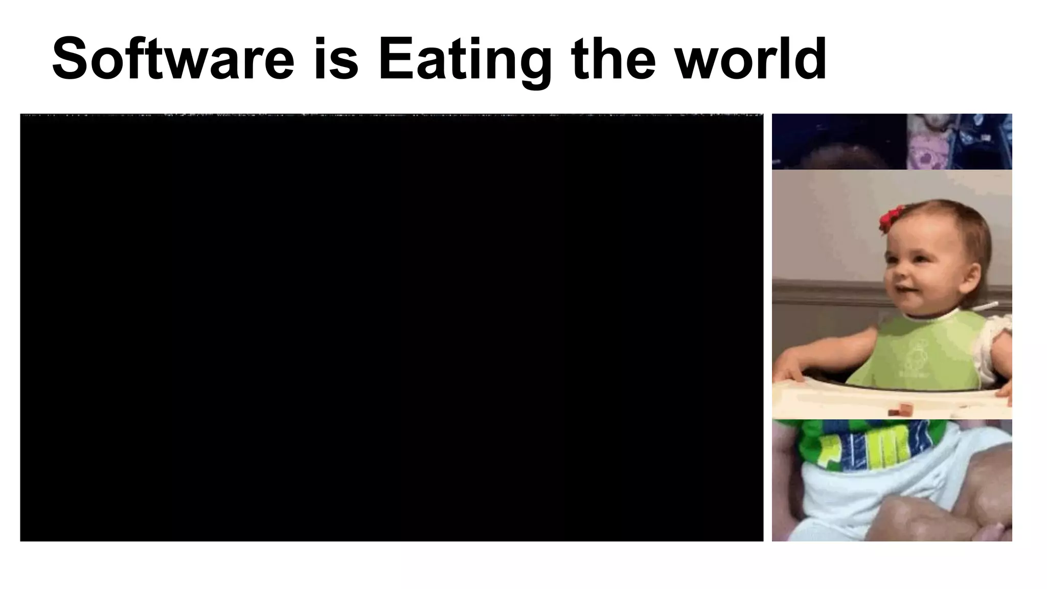 Software is Eating the world
 