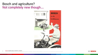 Deep Field Robotics FIRA 2016: Bosch Deepfield Robotics | PDF