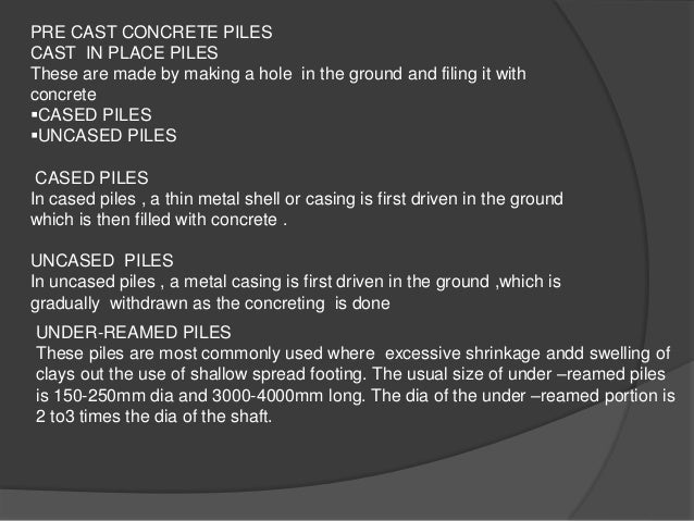 deep foundation ppt my final tos work when a hole is reamed in metal to size it is