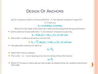 DESIGN OF ANCHORS
 