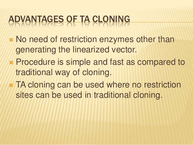 T/A CLONING diagram of thymine 