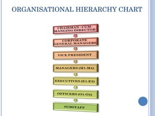 ORGANISATIONAL HIERARCHY CHART 