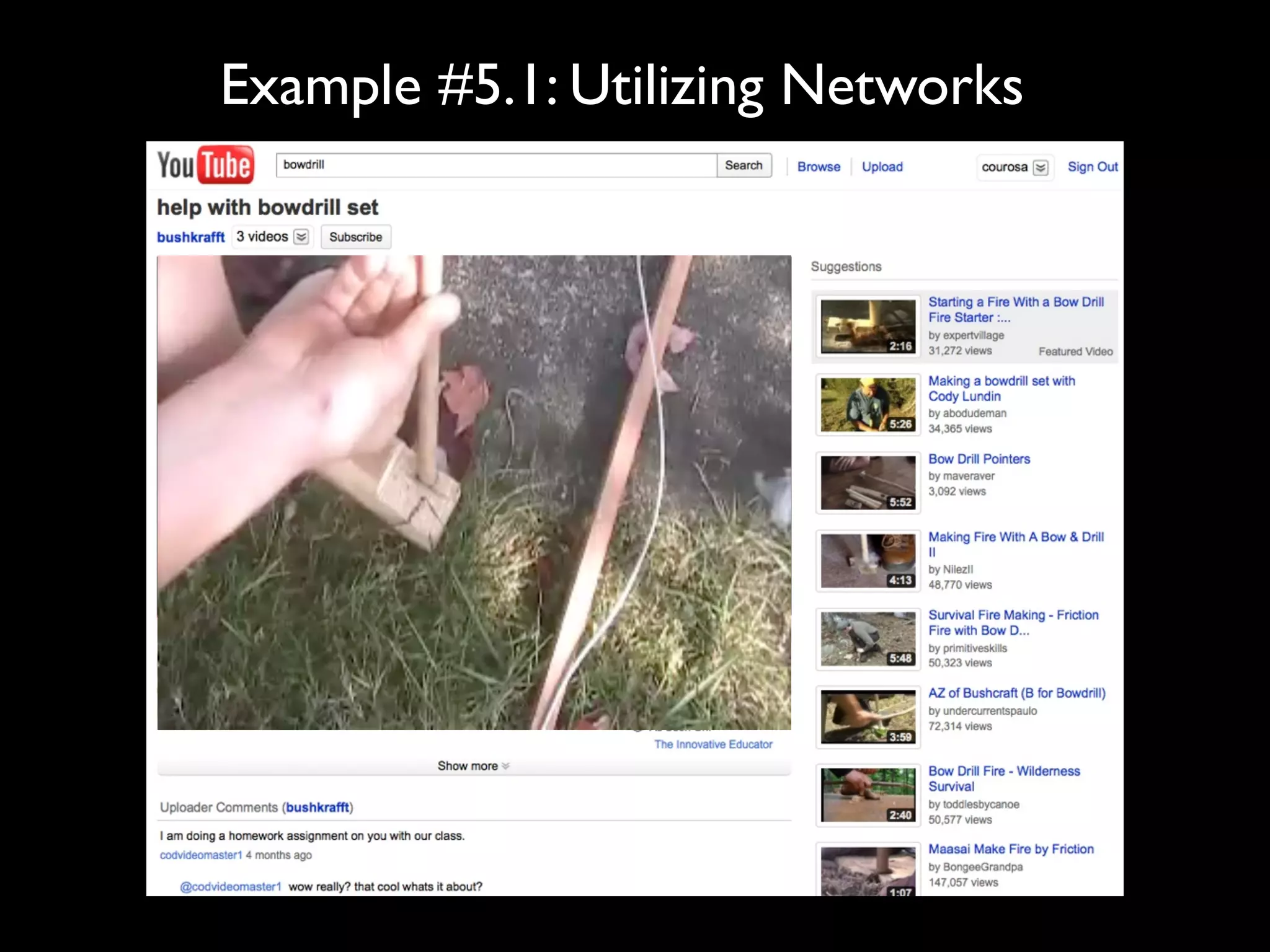 Example #5.1: Utilizing Networks
 