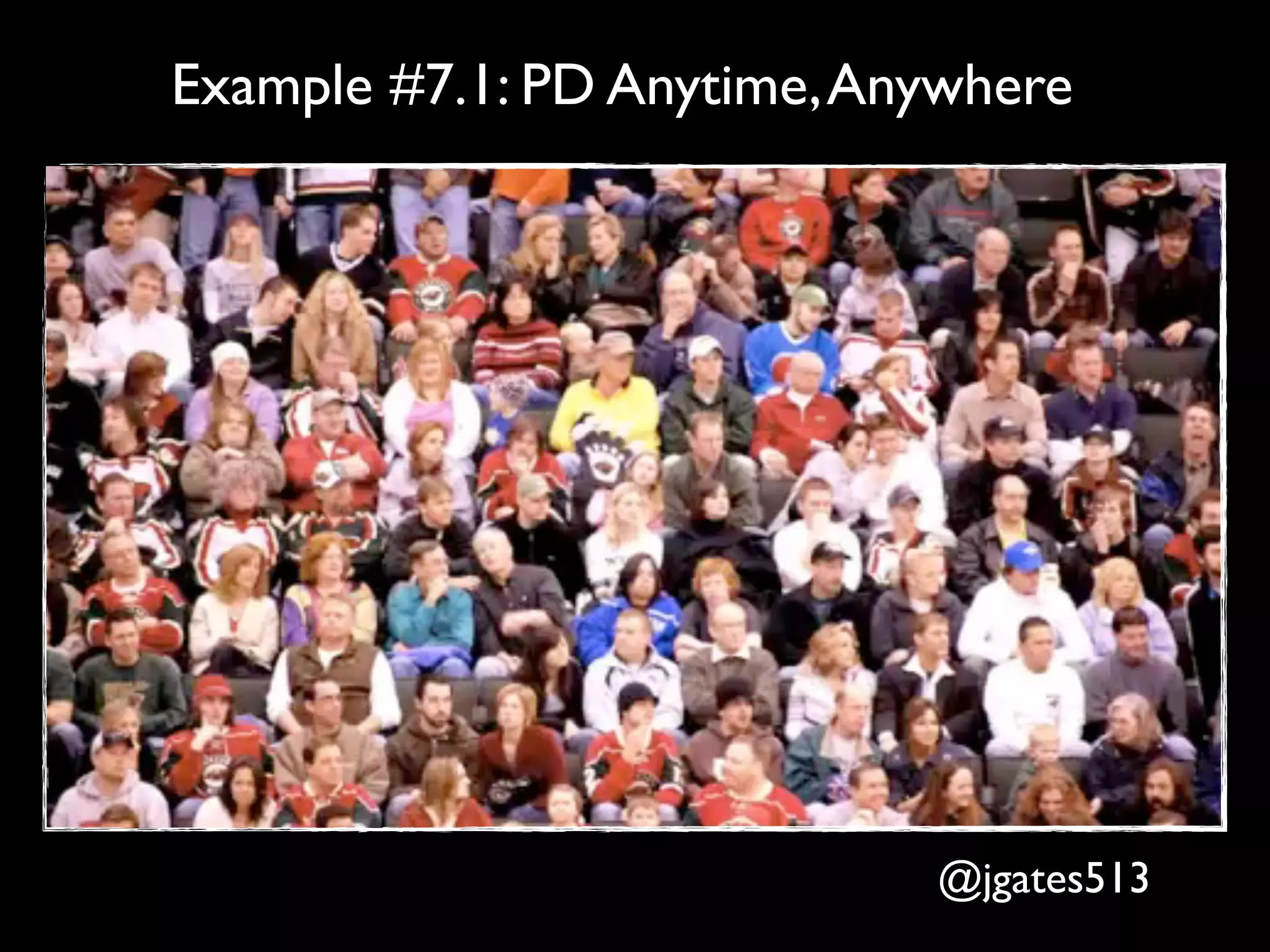 Example #7.1: PD Anytime, Anywhere




                            @jgates513
 