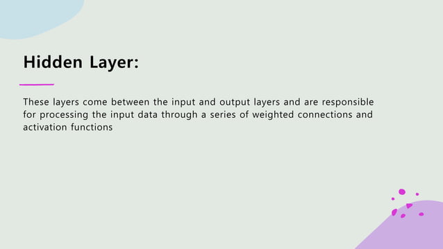 Deep learning intro and examples and types | PPT