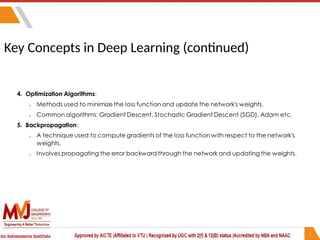 Key Concepts in Deep Learning (continued)
 