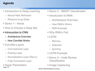 Deep Learning - CNN and RNN | PPTX