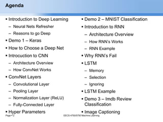 Deep Learning - CNN and RNN | PPTX