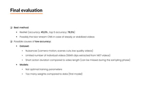 Video Classification: Human Action Recognition on HMDB-51 dataset | PDF