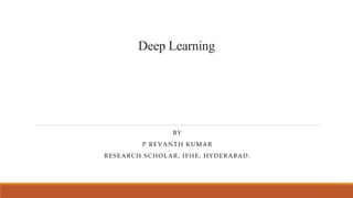 Deep learning algorithms | PPTX