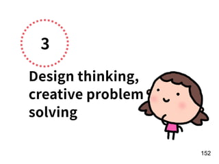 3
Design thinking,
creative problem
solving
!152
 